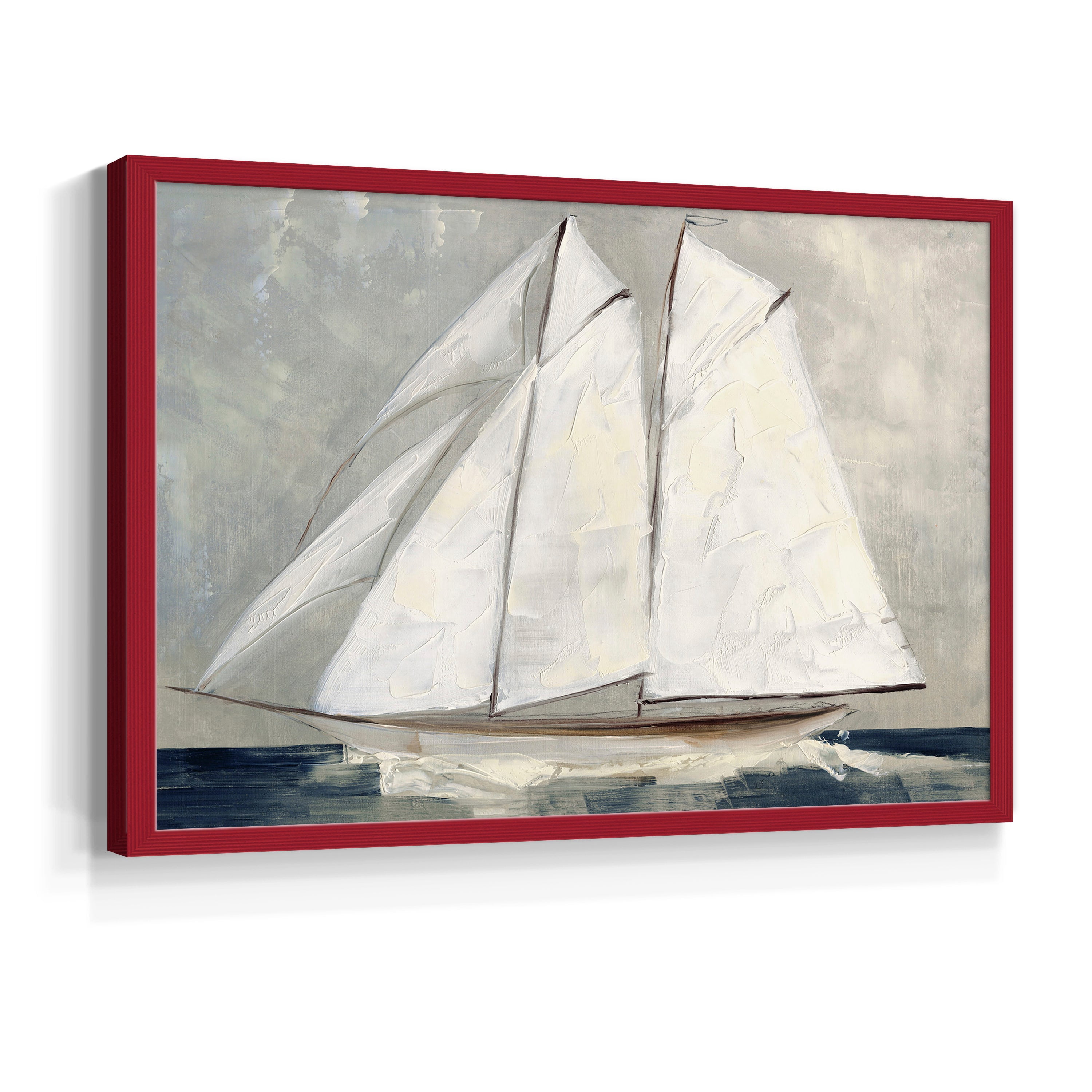 Setting Sail by Sally Swatland - Restickable Framed Giclée Print