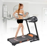 Electric treadmill running machine 1000W Walking Electric Treadmill Electric Running Machine 60Hz foldable with LED display screen