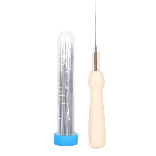 Wool Felting Needle, Felting Tool Pack Wooden Handle Easy To Carry Light Weight Improve Felting Efficiency For Wool Felting For DIY