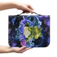 thumbnail image 2 of Xoenoiee Butterfly Floral Frog Pattern Faux Leather Bible Cover for Men Boys Women Girls Christian Bible Case with Handle Carrying Book Case Protector Bible Tote Handbag Gifts, L, 2 of 7