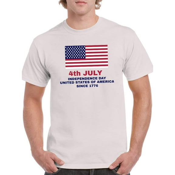 4Th Of July 1776. T-Shirt Men -Image by Shutterstock, Male Medium