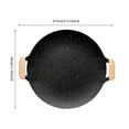 thumbnail image 3 of Non Stick Round Baking Pan Korean BBQ Grill Pan Korean Grill Pans for Indoor Cooking Multifunctional Frying and Baking Pan for Home Kitchen Camping 1pc, 3 of 4