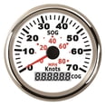 thumbnail image 1 of 85mm GPS Speedometer Stainless Waterproof Gauge 70Knots 80MPH Speed For Car Motorcycle Boat 12V 24V With Backlight Speed Sensor ,Universal Compatibility, 1 of 7