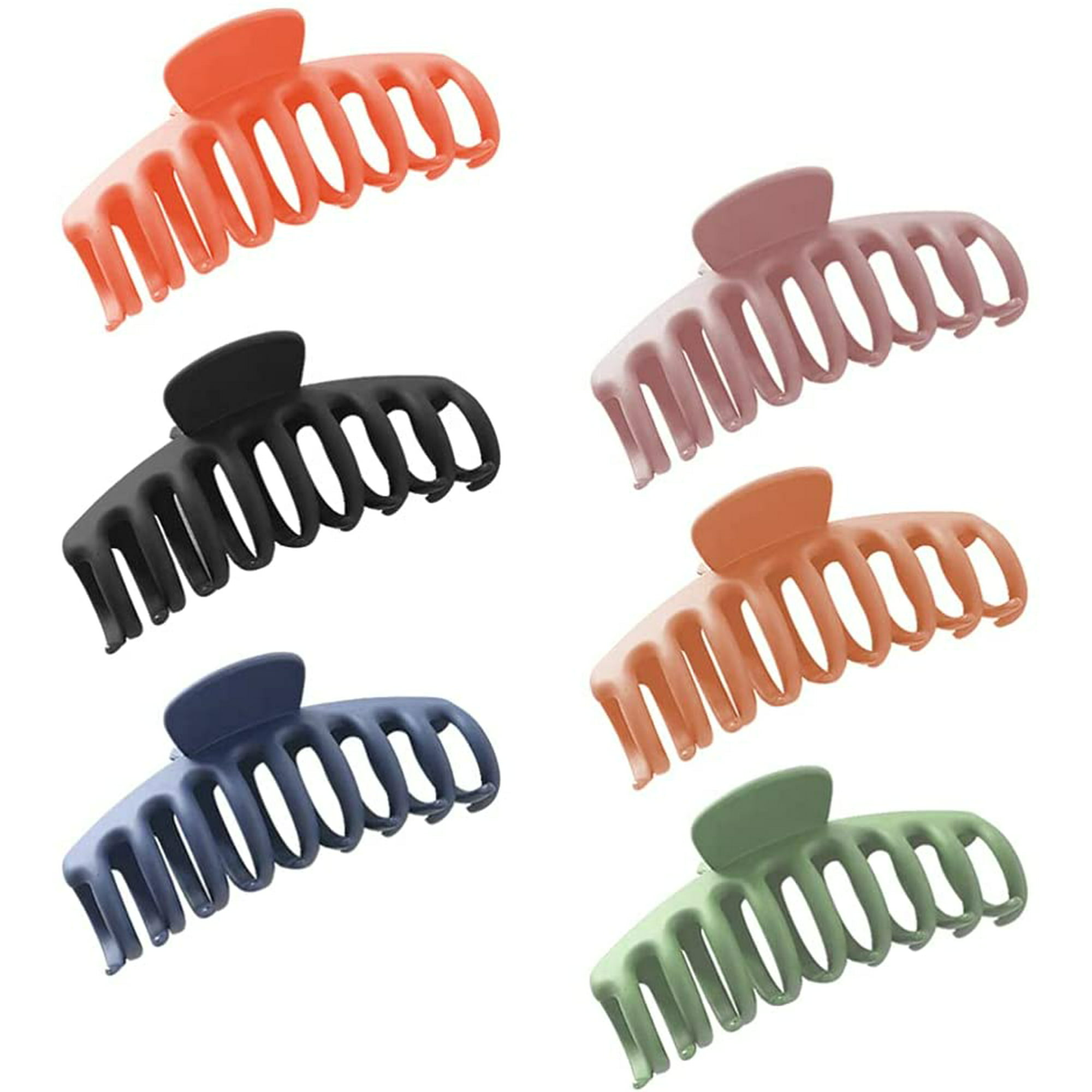 6Pcs Hair Claw Clips Large Hair Clutcher Acrylic Hair Clips Jaw Clips for  Girls Women Bath Cookings | Walmart Canada