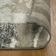 thumbnail image 5 of HomeRoots 486983 10 ft. Teal Gray & Tan Floral Power Loom Distressed Stain Resistant Runner Area Rug, 5 of 5