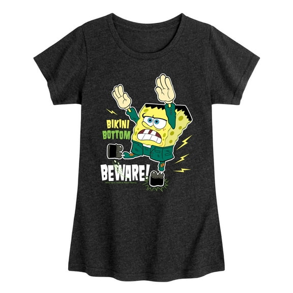 SpongeBob SquarePants - Bikini Bottom Beware - Toddler And Youth Girls Short Sleeve Graphic T-Shirt