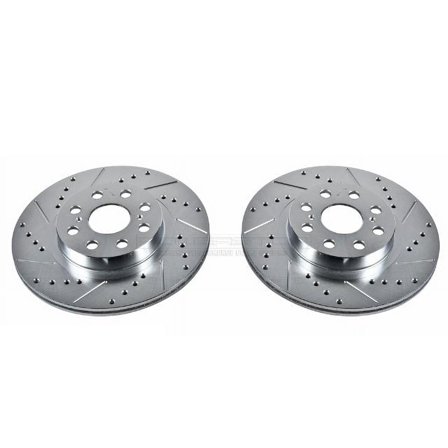 Power Stop JBR936XPR Evolution Drilled & Slotted Rotors -Rear