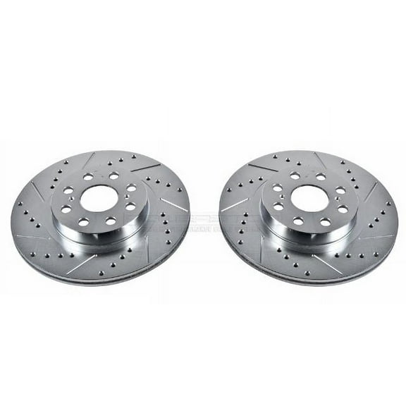 Power Stop JBR936XPR Evolution Drilled & Slotted Rotors -Rear