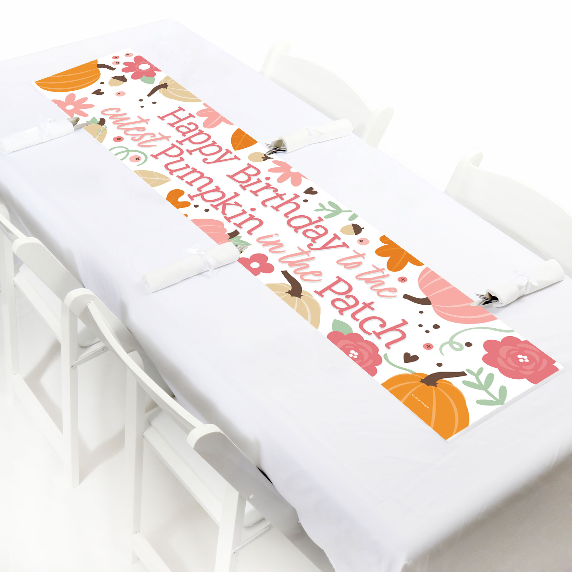 Little Pumpkin Bunting Banner - Fall Baby Shower Or Birthday Party Decor, 'Little Pumpkin' Letters - View #11