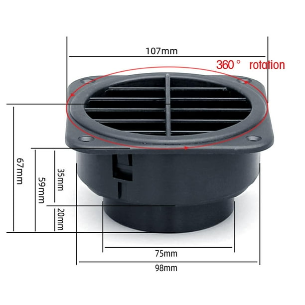Diesel Heater Vent 60mm Black Aluminum Air Duct Hose For Diesel Heaters ( Webasto, Dometic Etc) - Flexible Vent Pipe, ~60cm Long Aluminum Foil Air Duct Hose For Webasto Diesel Heater 60mm Diesel Heater Vent 60mm Black Aluminum Air Duct Hose For Diesel Heaters ( Webasto, Dometic Etc) - Flexible Vent Pipe, ~60cm Long Aluminum Foil Air Duct Hose For Webasto Diesel Heater 60mm