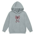 thumbnail image 4 of Little Girls Animal Print Hooded Sweatshirt Jogger With Bow Detail Two Piece Outfit Kids Sets Clothes, 4 of 6