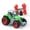 Green, variant on Blue Miniature Tractor Toy With Friction Power For Realistic Farm Simulation Play