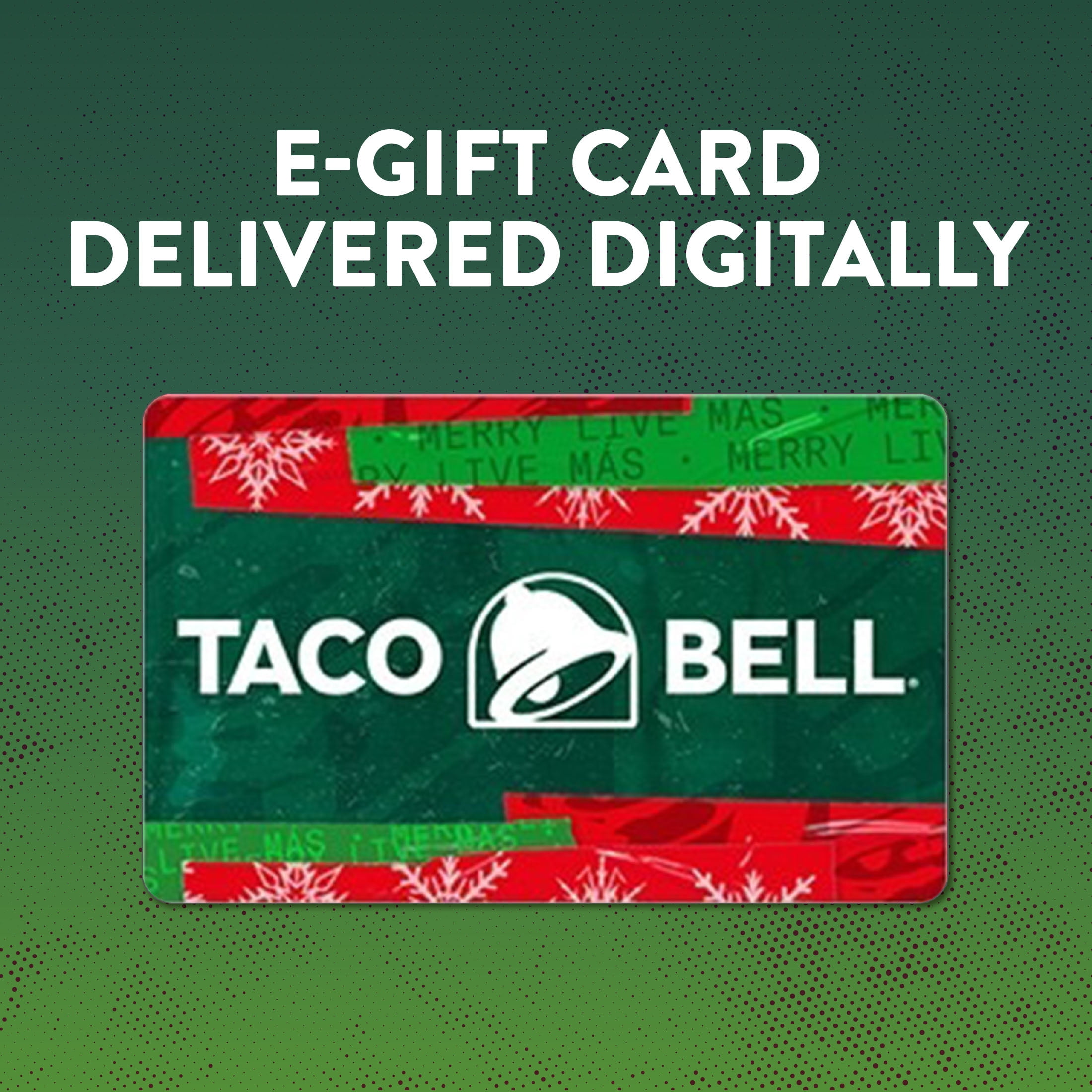 Taco Bell $25 Holiday Theme eGift Card [Email Delivery]