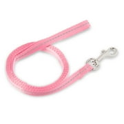 Vibrant Life Solid Nylon Dog Leash, Pink, Small, 5 feet