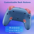 thumbnail image 2 of CHENGDAO Wireless Controller for Switch/Switch 2/PC/Switch, with Hall Effect Joystick/Trigger, 2 Back Buttons - Blue, 2 of 7