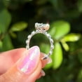 thumbnail image 4 of solitaire jewels 2.5CT Radiant Moissanite Solitaire Engagement Ring For Women, 10K Rose Gold, 4 of 8