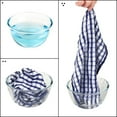 thumbnail image 4 of Unique Bargains Checked Cotton Washable Dish Cloth Kitchen Tea Towels 11" x 16" Blue, 4 of 6