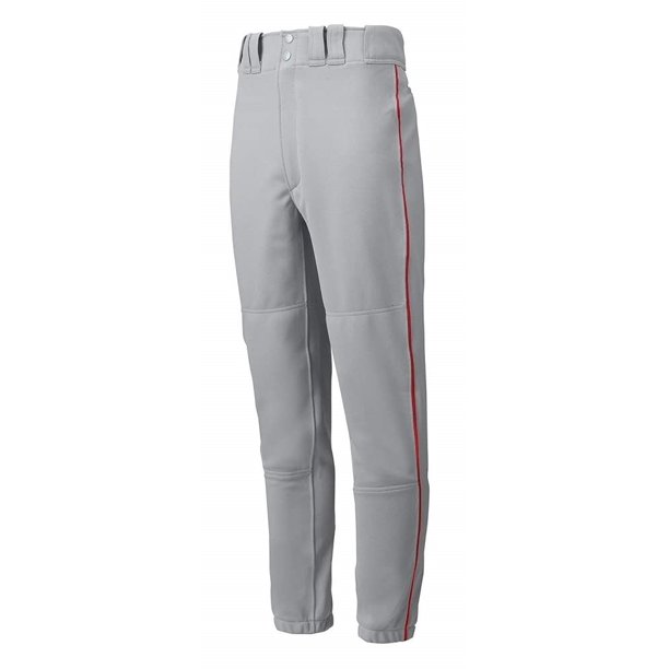 Pantalón Mizuno Premier Piped para Hombre Gris-Rojo Poliéster