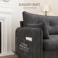 thumbnail image 5 of Gacale 50" Loveseat Couch with Tufted Design | Space-Saving Love Seat Sofa for Small Spaces, Bedroom, and Apartment, Gray, 5 of 8