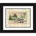 thumbnail image 1 of Phillips, Anita 24x19 Black Ornate Wood Framed with Double Matting Museum Art Print Titled - Postcard I, 1 of 4