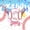 Baseball C, variant on Castle Fairy Baseball Letter J King Bedding 7pcs, Sprinkle Drip Pattern King Bed in a Bag, Pink Blue White