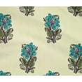 thumbnail image 4 of oneOone Cotton Flex Fabric Leaves & Floral Block Printed Craft Fabric BTY 40 Inch Wide, 4 of 4