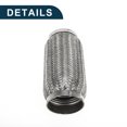 thumbnail image 6 of Unique Bargains Car Exhaust Flex Pipe 3.14 Inch OD Flexible Braided Exhaust Tube Universal Flexible Pipe Tubing Silver Tone 1 Pc, 6 of 6
