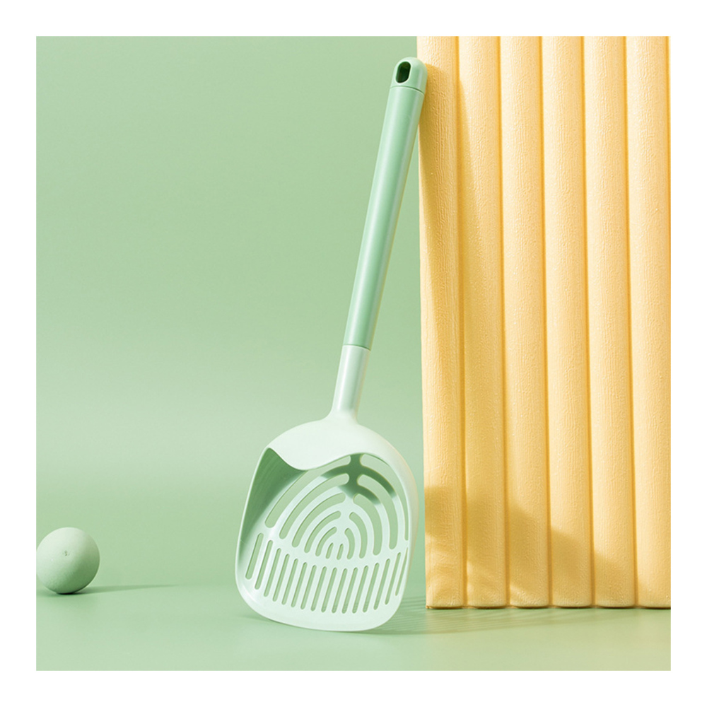 LongHandled Cat Litter Scoop Fine Hole Cat Poop Shovel Large Plastic