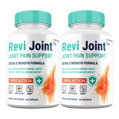 Revi Joint Capsules, Joint Support Supplement, ReviJoint All-Natural Pills Maximum Strength, 30 Day Supply (2 Pack)
