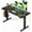 Black, variant on SIAGO Electric Standing Desk Adjustable - 48 x 24 Inch Sit Stand up Desk with Cable Management - 3 Memory Preset Adjustable Height Table
