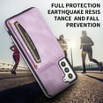 thumbnail image 4 of Dteck Case for Samsung Galaxy S21 Plus 6.7-inch,Shockproof Rubber Case Card Holder Wallet Hybrid Leather Kickstand Protector Lightweight Cover for Galaxy S21+,Purple, 4 of 6