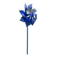 thumbnail image 5 of Muka 25 Pack 7 Inch Blue Mylar Pinwheel, No Excuse For Child Abuse Mylar Pinwheel, 5 of 7