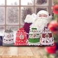 thumbnail image 4 of SUNSIOM Christmas Candy Bag Set Hanging Drawstring Gift Bags Treat Bags with Rope and Tag/Stickers, 4 of 6