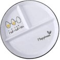 thumbnail image 1 of Ceramic Divided Dinner Plate - Oven-Safe Sectioned Plate for Portion Control & Meal Prep, 1 of 3