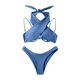 thumbnail image 5 of WILLBEST Trajes de Baño Mujer Bikini Con Tirantes de Color Liso Para Mujer, E y Cómodo, 5 of 5