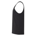 thumbnail image 5 of CROWN CRAZE- Heather CVC Tank for Men | Casual Ribbed Racerback, 4.2 oz 52/48 Ring-Spun Cotton/Polyester Tank Top, Black Heather, 6 Pack, Size L, 5 of 6