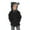 Black, variant on GiLiling Kids Hooded Overcoat with Cute Bear Ears, Zip Up Fall Winter Warm Sweatshirt Jacket for Toddler Baby Boys Girls Outwear (Red, 3-4 Years)