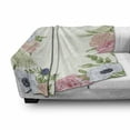 thumbnail image 3 of Anemone Flower Soft Flannel Fleece Throw Blanket, Spring Nature Inspired Framework with Pastel Colored Flora, Cozy Plush for Indoor and Outdoor Use, 50" x 60", Pistachio Green Grey, by Ambesonne, 3 of 6