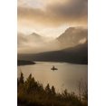 thumbnail image 2 of Grall, Don 17x24 Gold Ornate Wood Framed with Double Matting Museum Art Print Titled - MT, Glacier NP Sunrise over St Mary Lake, 2 of 4