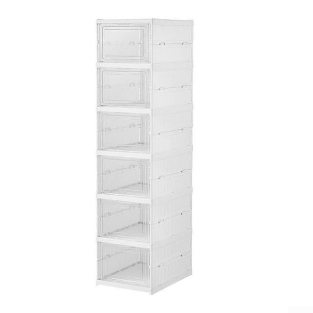 Integrated Shoe Organiser, Clear Plastic Storage Boxes, Designed to Maximize Your Space Effortlessly (C)