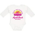 thumbnail image 3 of Inktastic Summer Enjoy the Sunshine Myrtle Beach South Carolina Pink Boys or Girls Long Sleeve Baby Bodysuit, 3 of 5