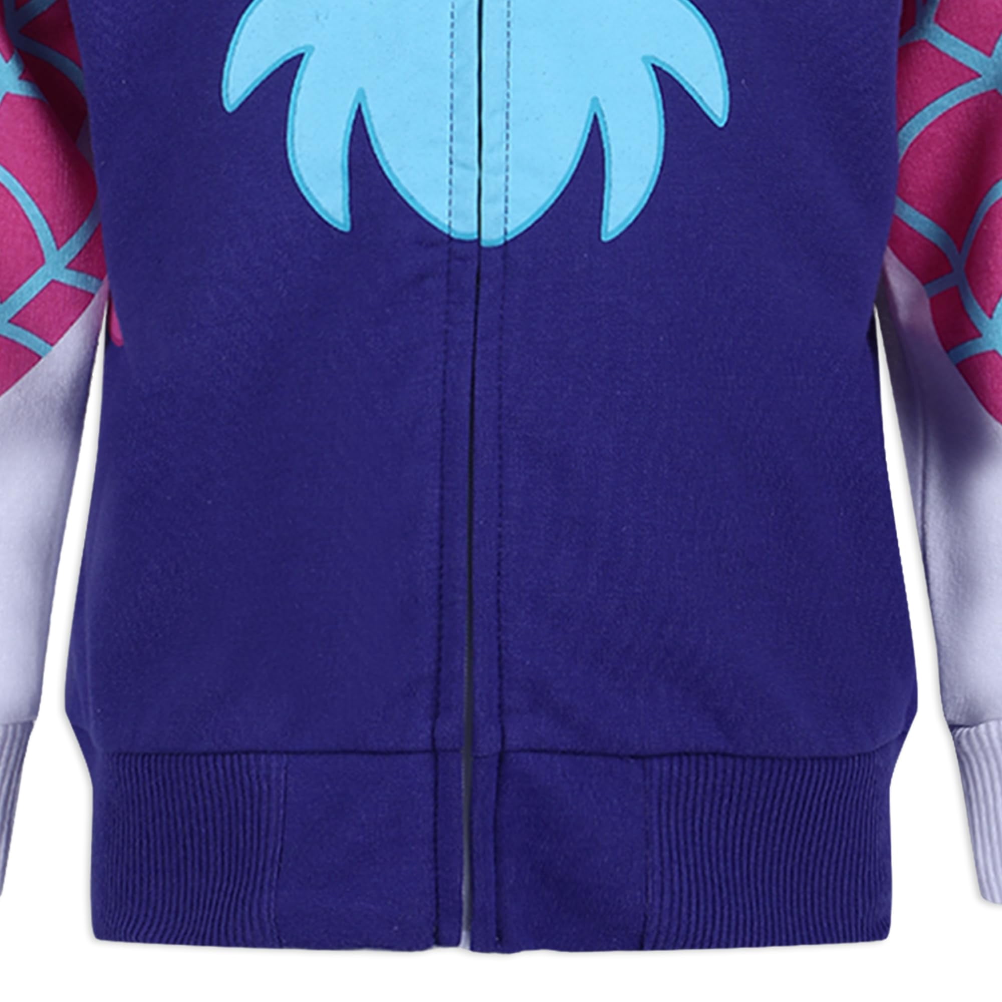 Marvel Spider-Gwen Ghost Spider Zip Up Hooded Sweatshirt and Pants Set (Girls), 2 Piece Set, Sizes 2T-7