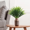 thumbnail image 4 of Fake Ferns, Faux Outdoor Plants UV Resistant, Real Touch Fake Plants, Faux Orchid Stems for Pot or Vase, Artificial Plants Outdoor Indoor for Garden Porch Home Farmhouse Decoration, Green, 4 of 9