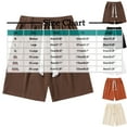 thumbnail image 2 of Men Solid Color Casual Fashion Loose Elastic Waist Pockets Exercise Shorts Pants, 2 of 3