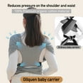 thumbnail image 5 of Gllquen Baby Wrap Carriers Premium Organic Cotton Adjustable Slings, for Toddlers, Infant, Newborn, Light Gray, 5 of 12