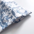thumbnail image 7 of DriftAway Samantha Floral Damask Medallion Pattern Valance Single Rod Pocket, 52" x 24" Plus 2" Header, Dusty Blue, 7 of 7