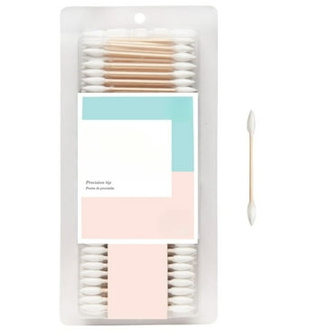 Pointed Tip Cotton Swabs, 200 ct. 1-Pack - Super Soft for Sensitive Skin, Gentle on Face, Makeup and Beauty Applicator, Nail Polish Touch Up and Nail Design for Beauty, Personal Care, Crafts