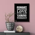 thumbnail image 3 of Designs ByLITA Forget The Treadmill, Love Is The Best Cardio Workout, 11 x 14 Wall Print (Unframed) | Working Out Room | Couples Decoration, 3 of 4