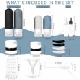 thumbnail image 3 of 16 Pack Travel Bottles Set Leak Proof Silicone Squeezable Containers for Toiletries Conditioner Shampoo Lotion & Body Wash, 3 of 8