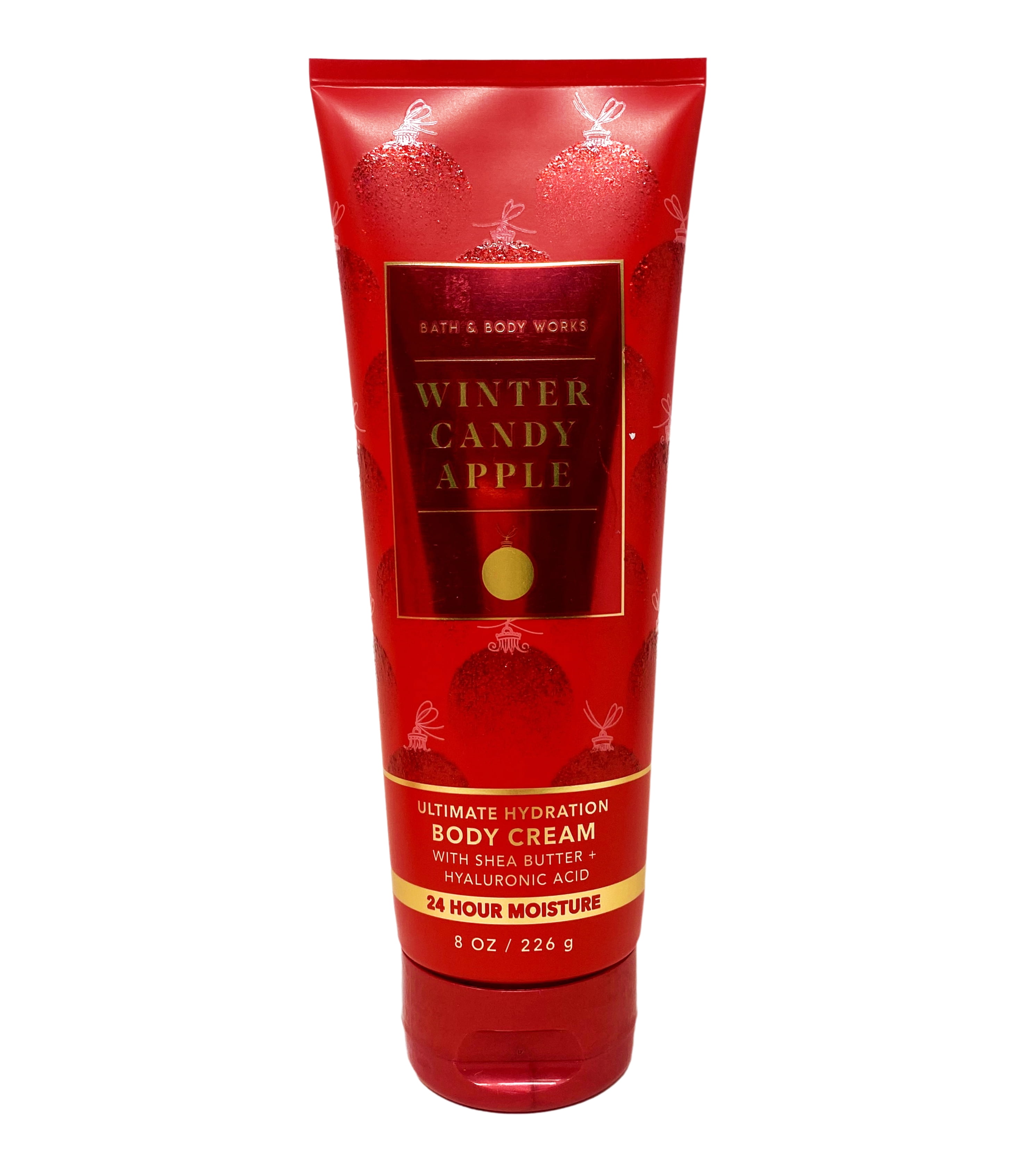 Bath & Body Works Winter Candy Apple Moisturizing Body Wash and Ultimate Hydration Body Cream with a Cherry On Top Bar Soap
